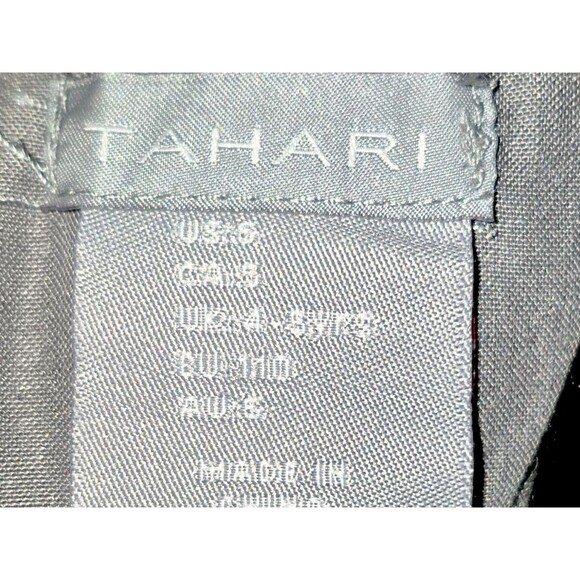 Tahari A-Line Dress Girls 4-5 YO Gray Pleated Embroidered Short Cap Sleeve - Picture 2 of 5